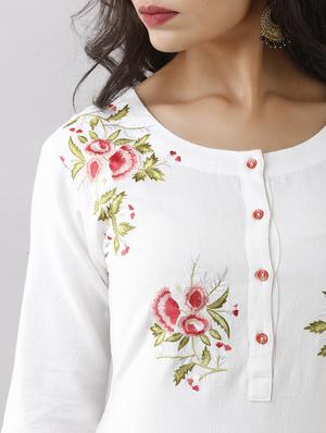 embroidered kurta pant set - 17357909 - Standard Image - 4