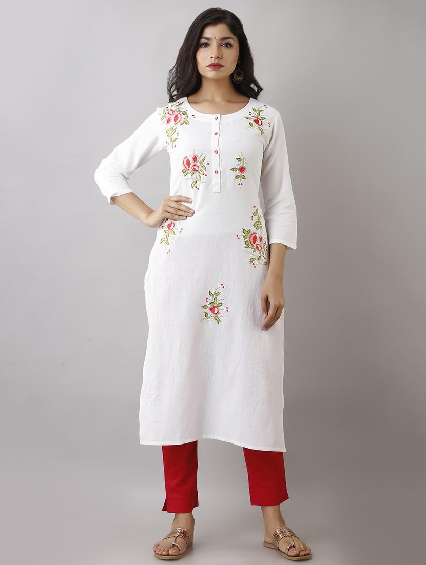embroidered kurta pant set - 17357909 - Zoom Image - 1
