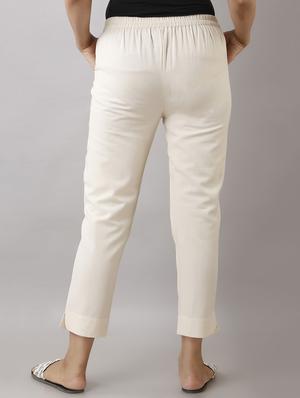 mid rise flat front trouser - 17357916 - Standard Image - 3