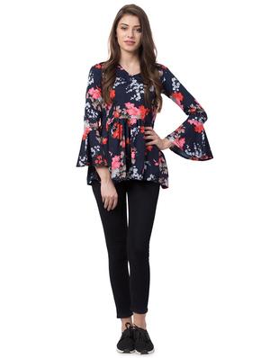bell sleeved peplum top - 17357926 - Standard Image - 4