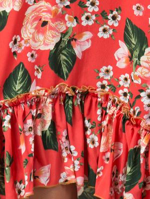 off shoulder floral dress - 17357969 - Standard Image - 5