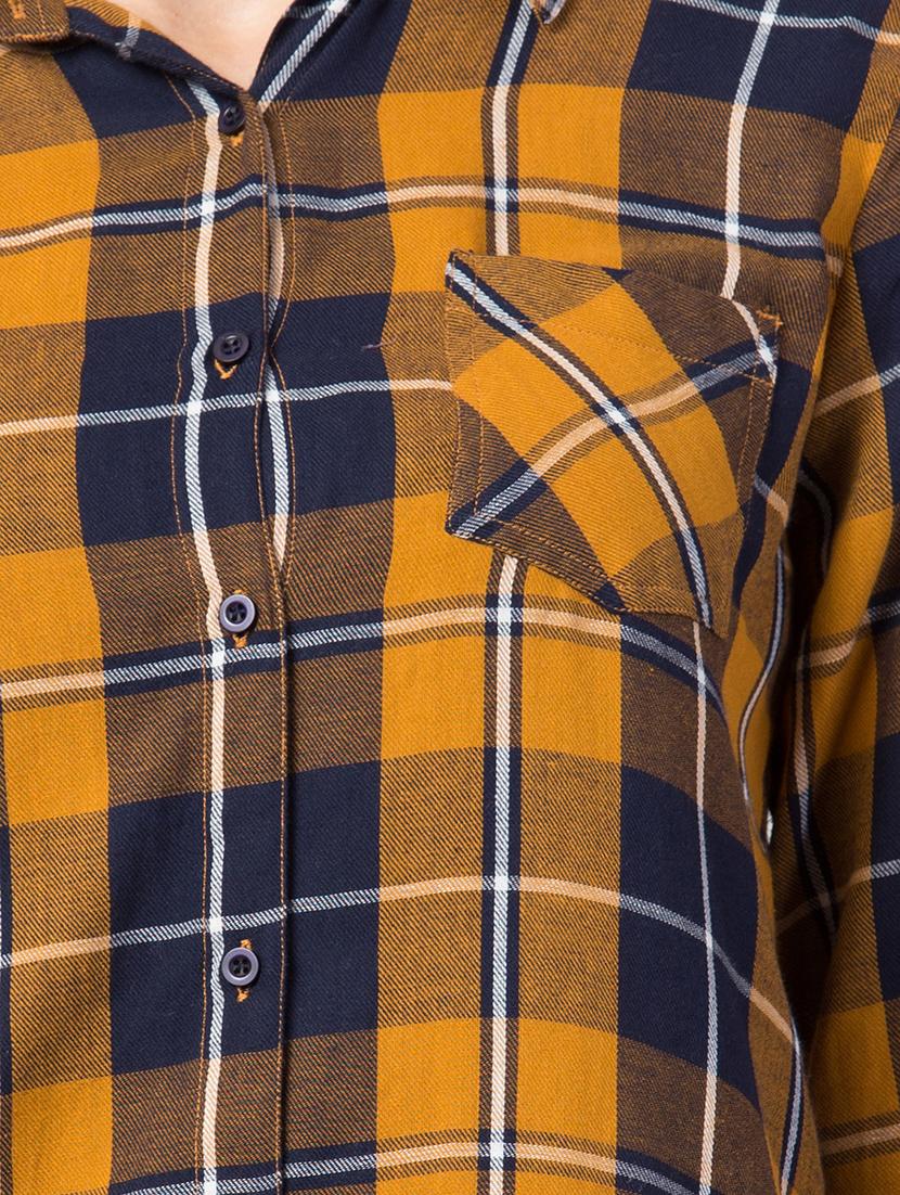 long sleeves checkered shirt - 17357971 - Zoom Image - 5