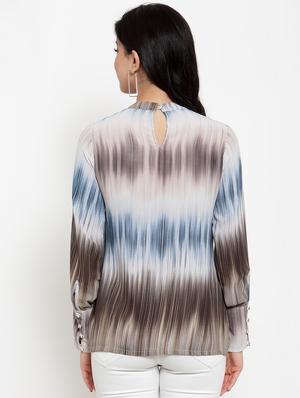 long sleeved printed top - 17358125 - Standard Image - 3