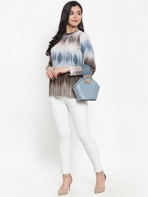 long sleeved printed top - 17358125 - Standard Image - 4