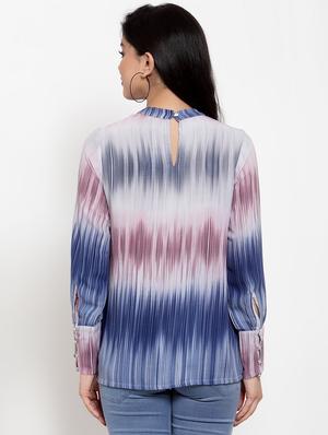 long sleeved printed top - 17358126 - Standard Image - 3