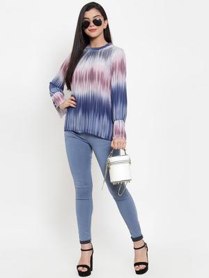long sleeved printed top - 17358126 - Standard Image - 4