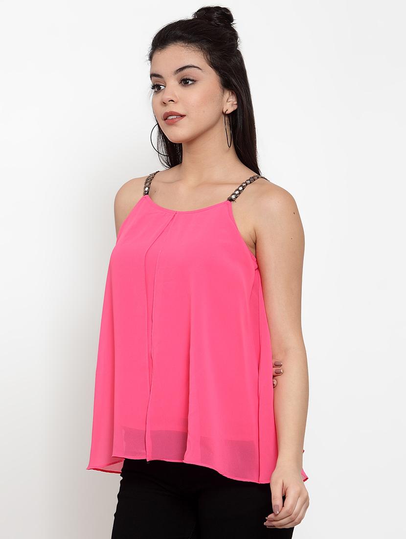 cami neck flared top - 17358128 - Zoom Image - 2