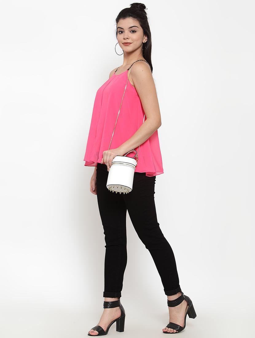 cami neck flared top - 17358128 - Zoom Image - 4