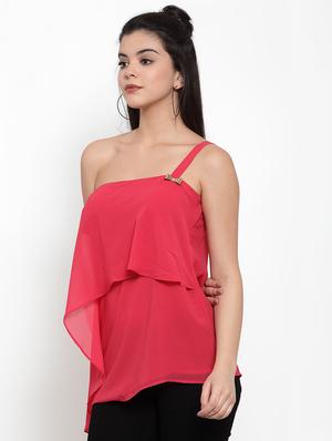 single shoulder asymmetric top - 17358129 - Standard Image - 2