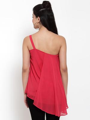 single shoulder asymmetric top - 17358129 - Standard Image - 3