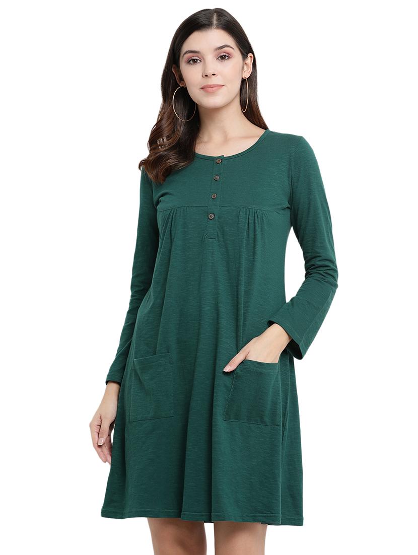 pocket detail relaxed dress - 17358217 - Zoom Image - 1