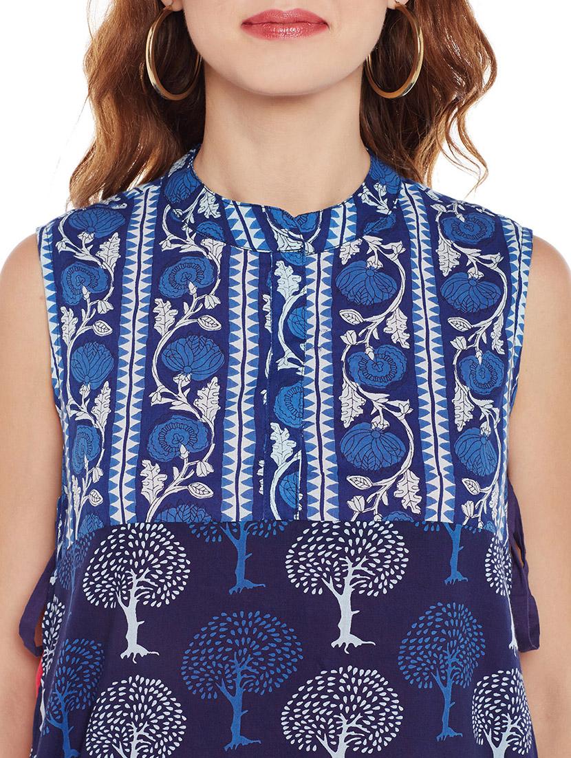 printed asymmetric kurta - 17358456 - Zoom Image - 5