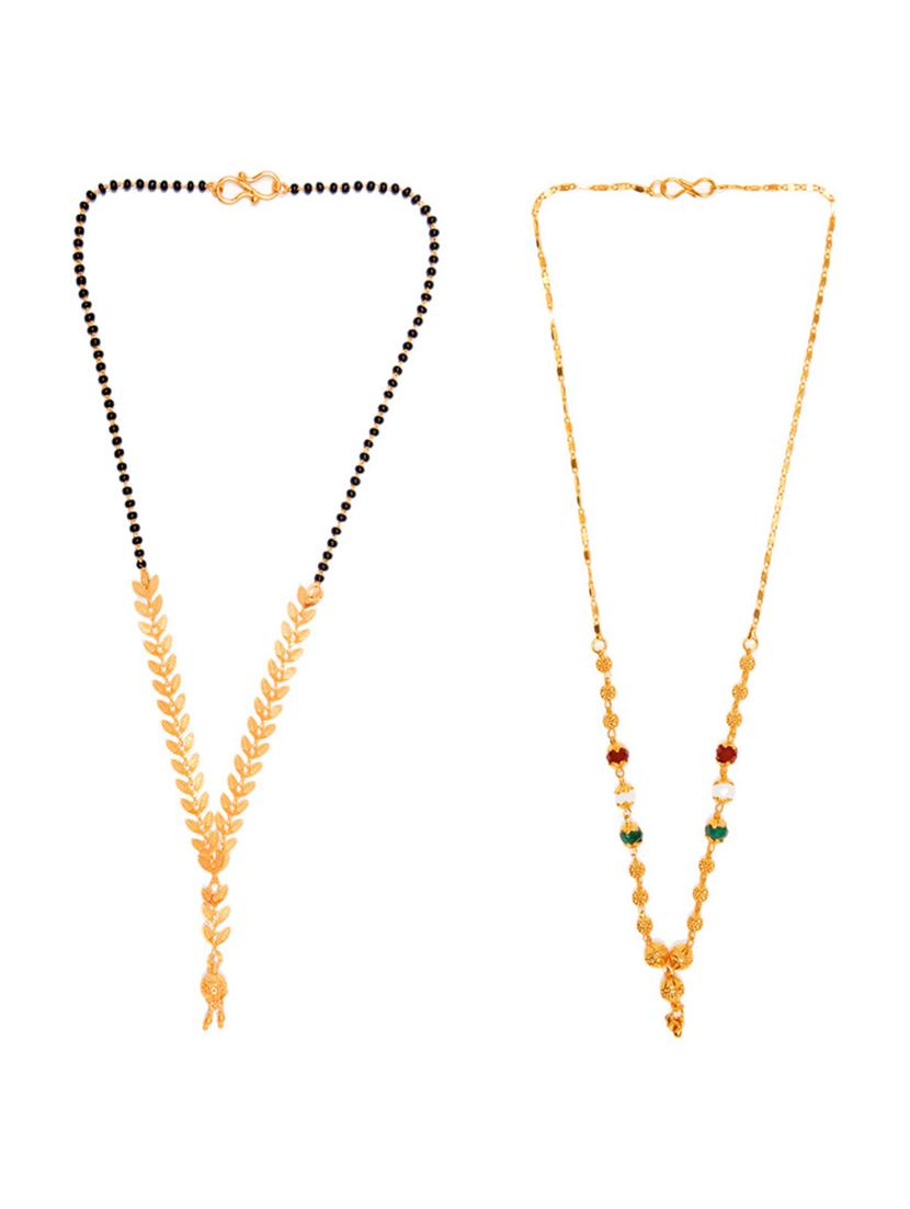 pack of 2 golden metal mangalsutra - 17358482 - Zoom Image - 1