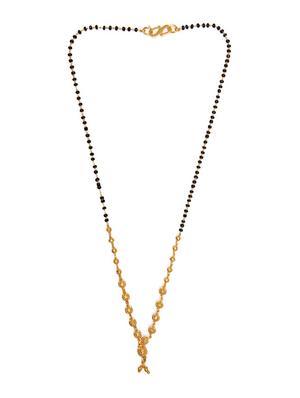golden metal mangalsutra - 17358639 - Standard Image - 3