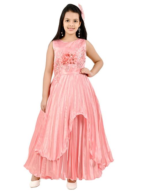 pink satin party gown - 17358994 - Standard Image - 1