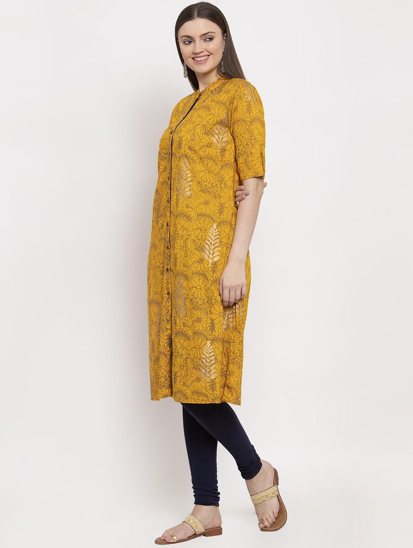 floral a-line kurta - 17359000 - Zoom Image - 2