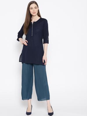 ankle length straight palazzo - 17359386 - Standard Image - 5