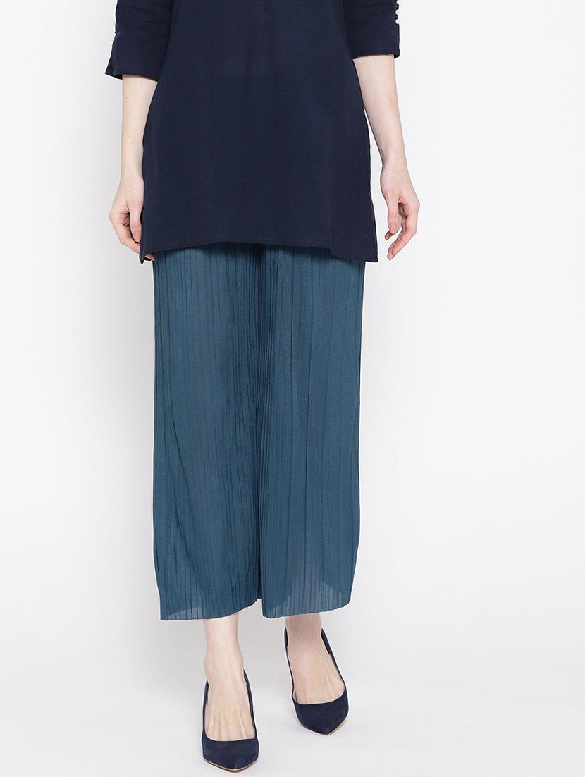 ankle length straight palazzo - 17359386 - Zoom Image - 1