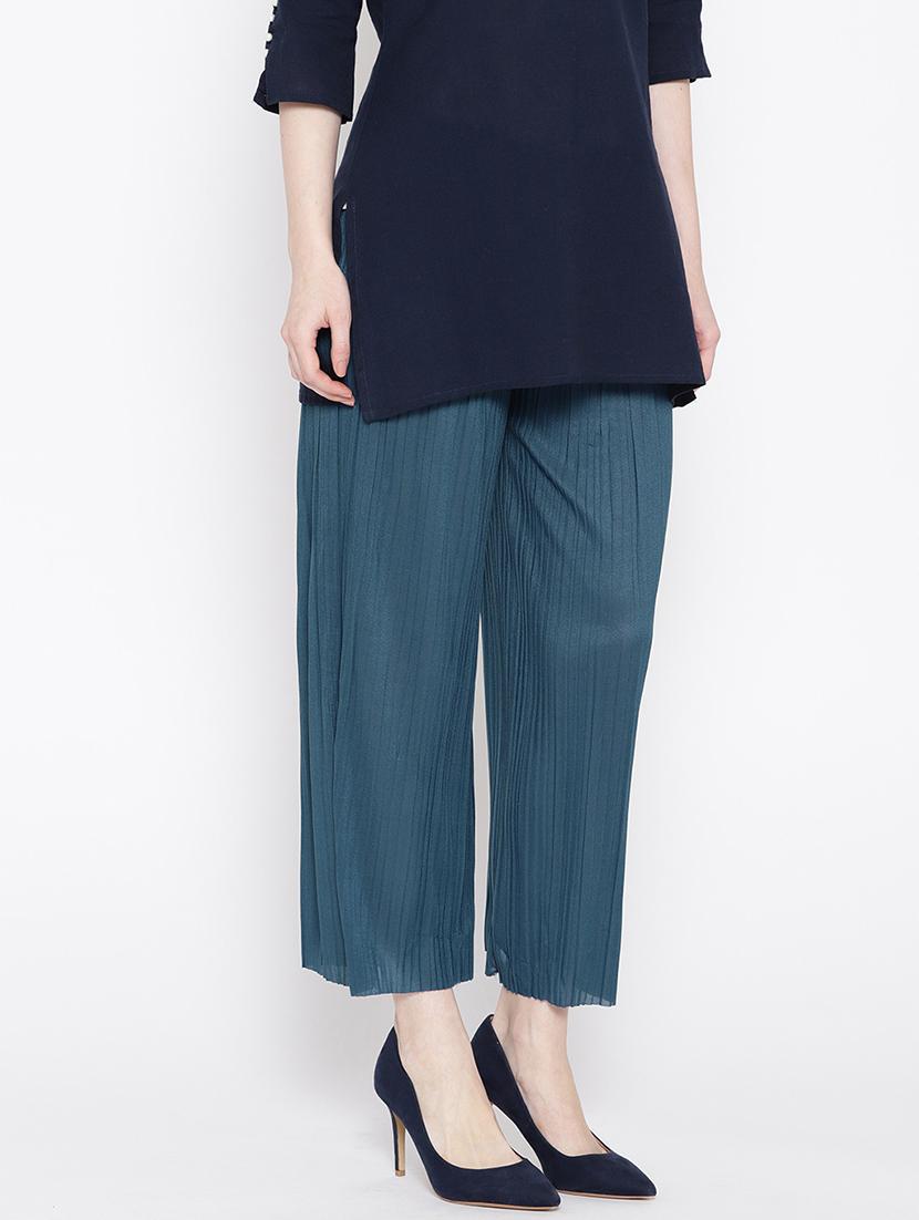 ankle length straight palazzo - 17359386 - Zoom Image - 2