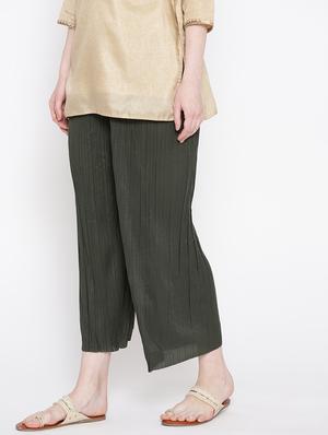 ankle length straight palazzo - 17359388 - Standard Image - 3