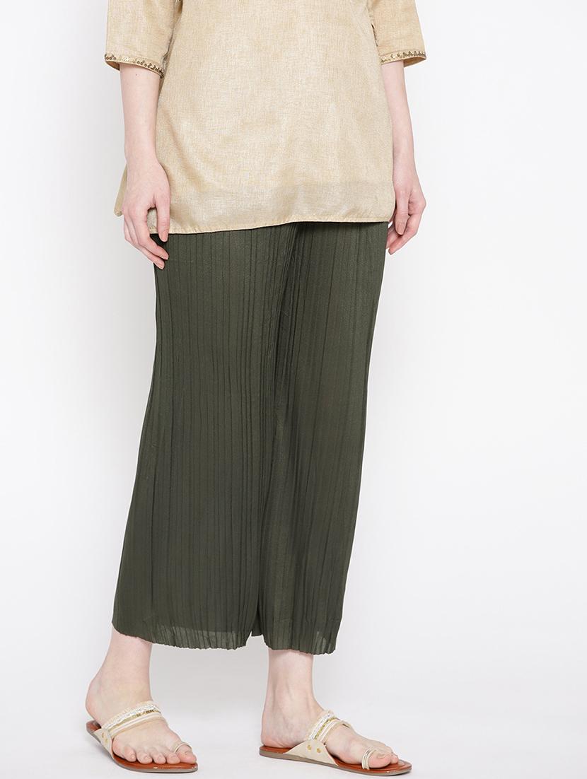 ankle length straight palazzo - 17359388 - Zoom Image - 2