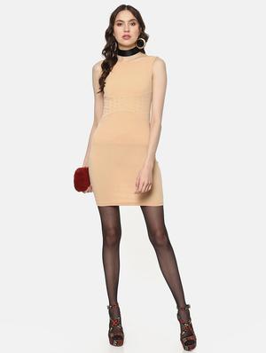 round neck bodycon dress - 17359404 - Standard Image - 4