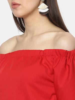 bell sleeves off shoulder top - 17359418 - Standard Image - 4