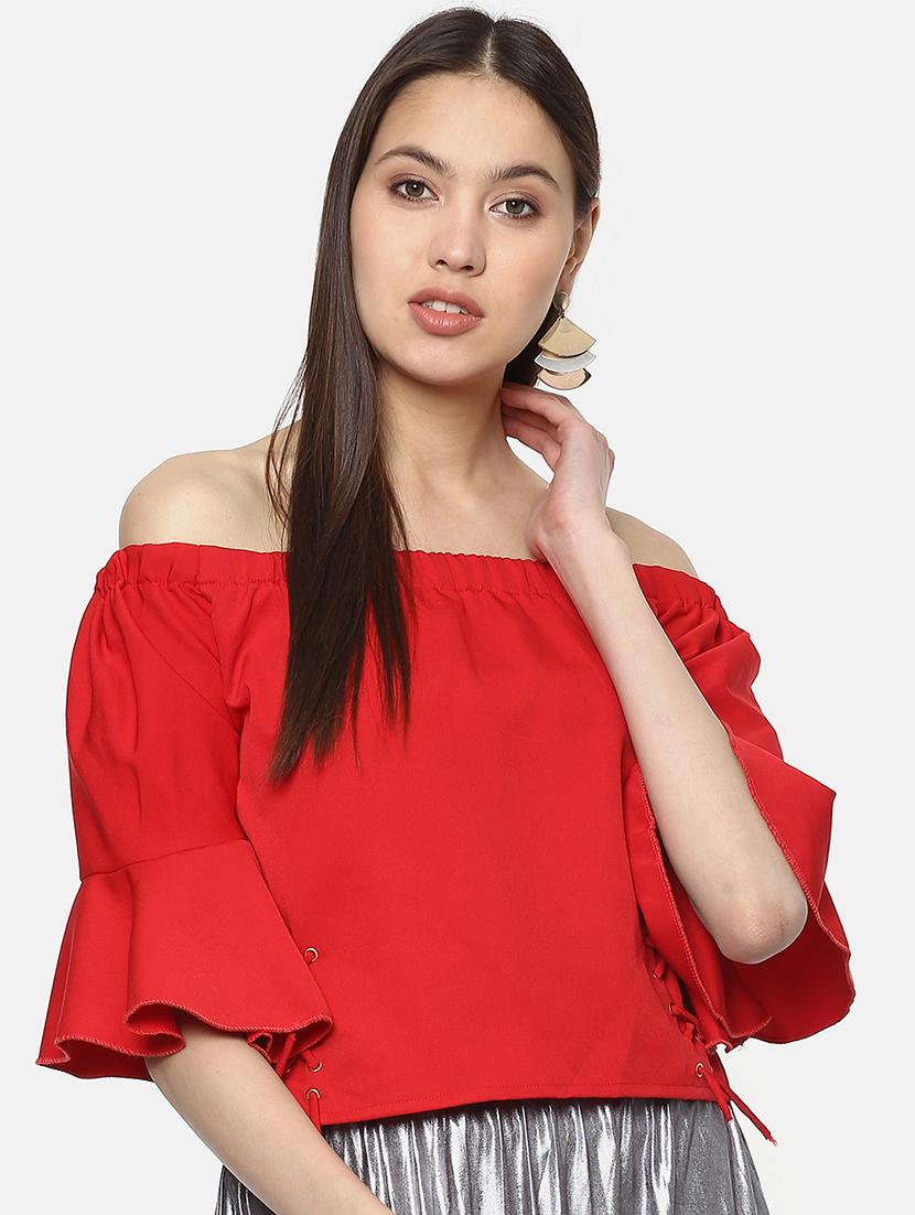 bell sleeves off shoulder top - 17359418 - Zoom Image - 1
