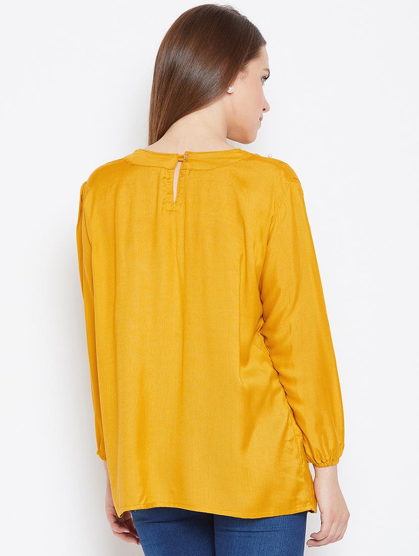 pearl embellished pleated top - 17359434 - Zoom Image - 4