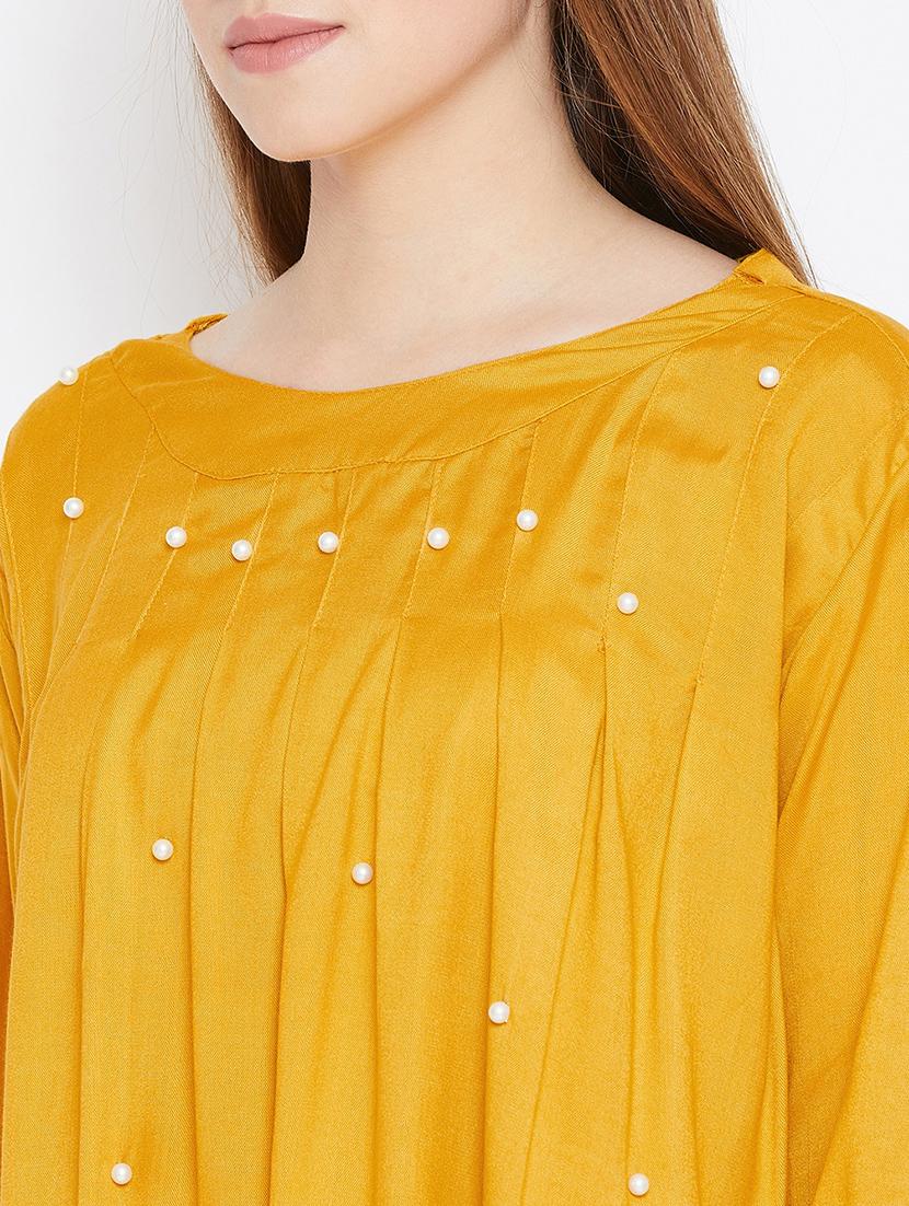 pearl embellished pleated top - 17359434 - Zoom Image - 6