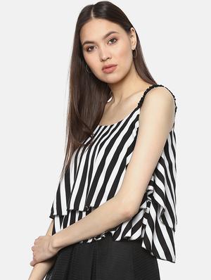cami neck striped top - 17359463 - Standard Image - 3