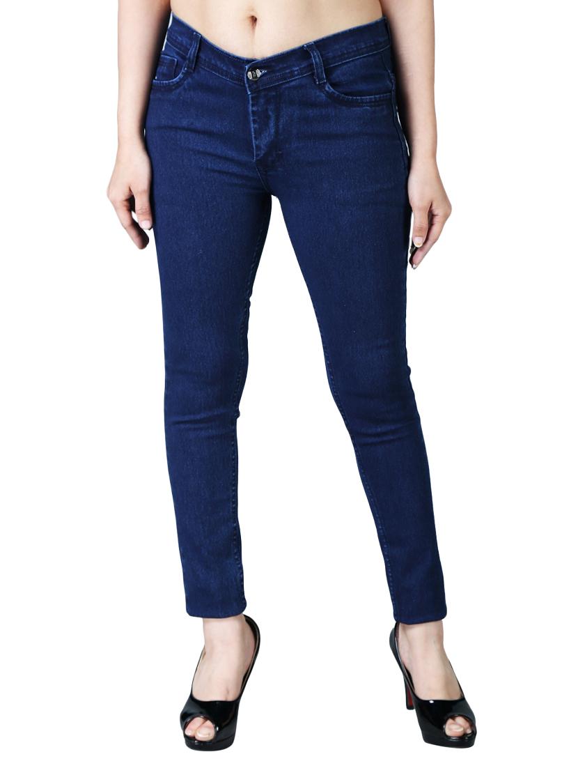 women's plain slim fit jeans