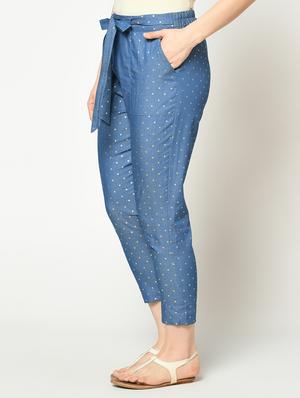 tie up waist peg trouser - 17359540 - Standard Image - 2