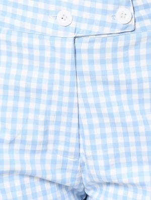 high rise checkered trouser - 17359545 - Standard Image - 5