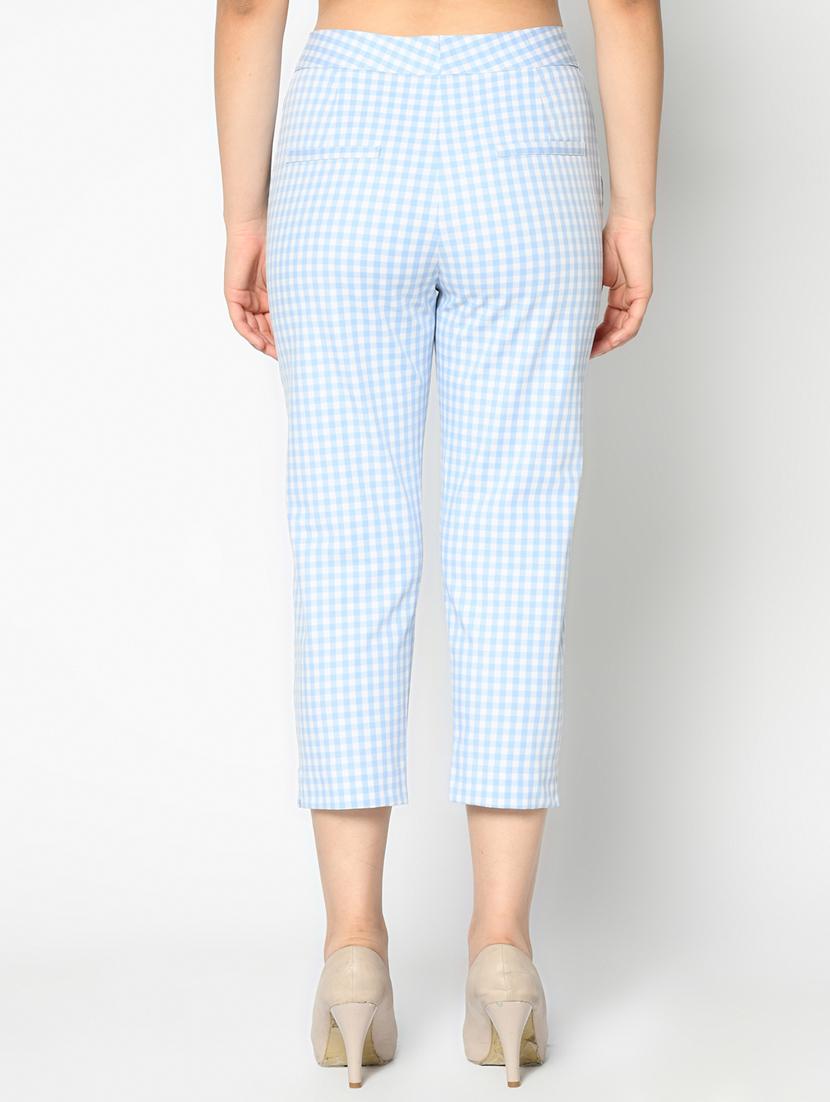 high rise checkered trouser - 17359545 - Zoom Image - 3