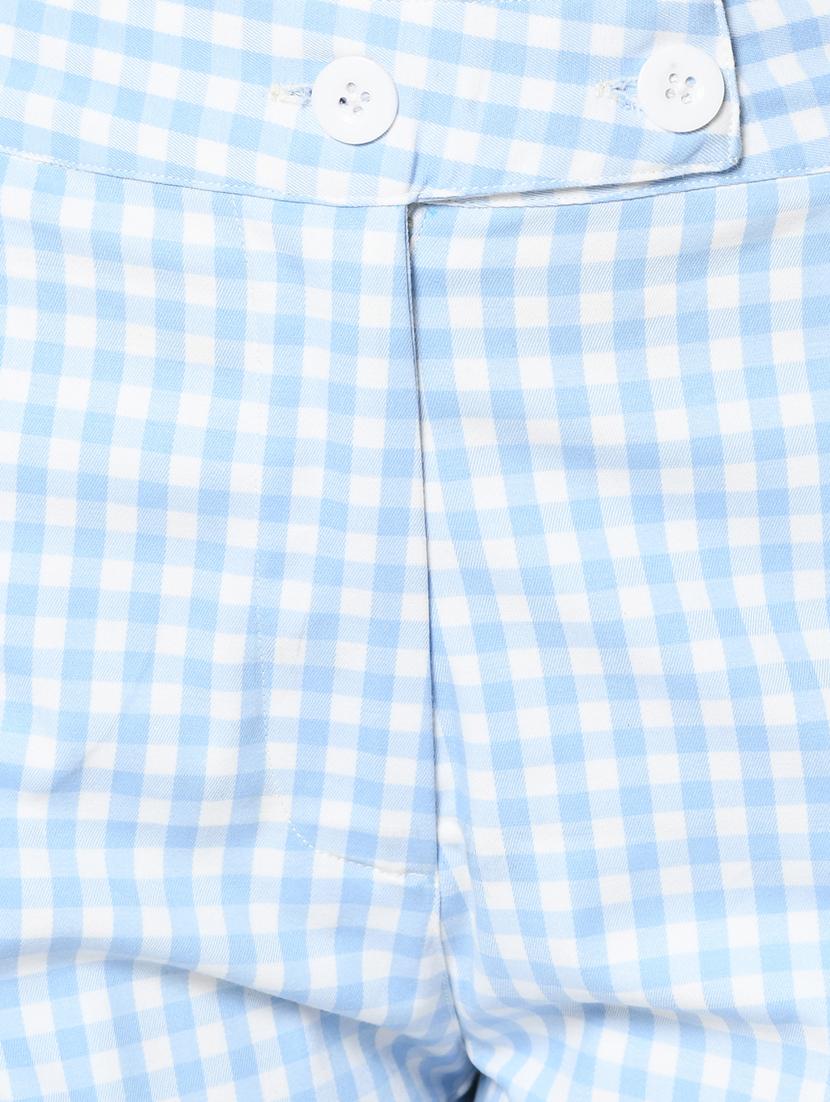 high rise checkered trouser - 17359545 - Zoom Image - 5