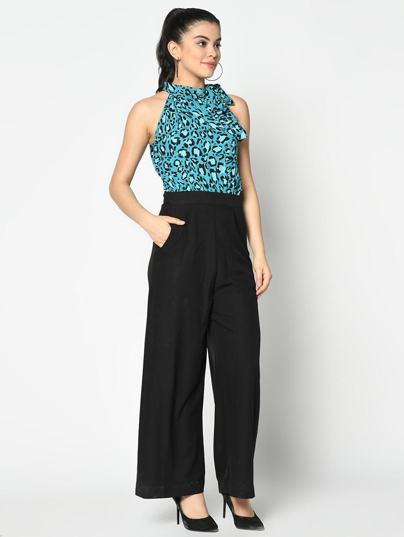 halter neck full leg jumpsuit - 17359561 - Zoom Image - 2