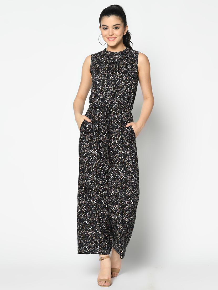 tie front full leg jumpsuit - 17359564 - Zoom Image - 1
