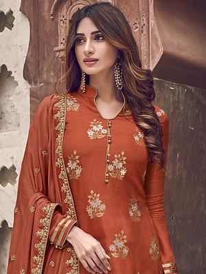 embroidered unstitched suit - 17359958 - Standard Image - 2