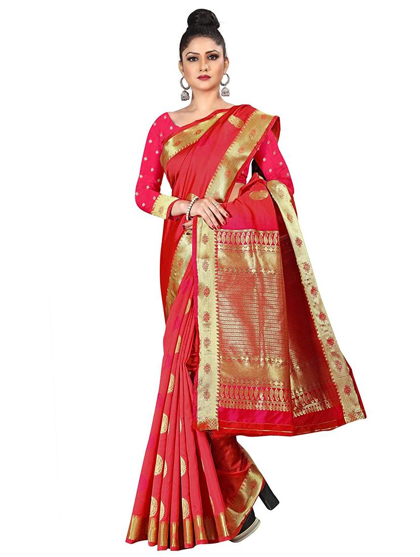 zari gadwal saree with blouse - 17360089 - Zoom Image - 1