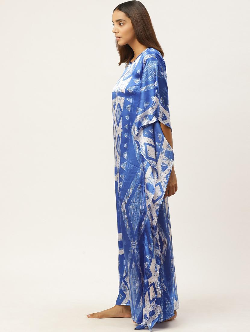 round neck printed kimono - 17360544 - Zoom Image - 2