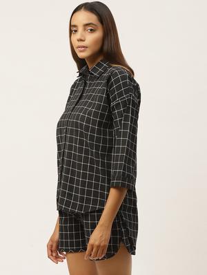 checkered shirt with shorts set - 17360549 - Standard Image - 2