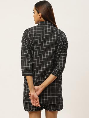 checkered shirt with shorts set - 17360549 - Standard Image - 3