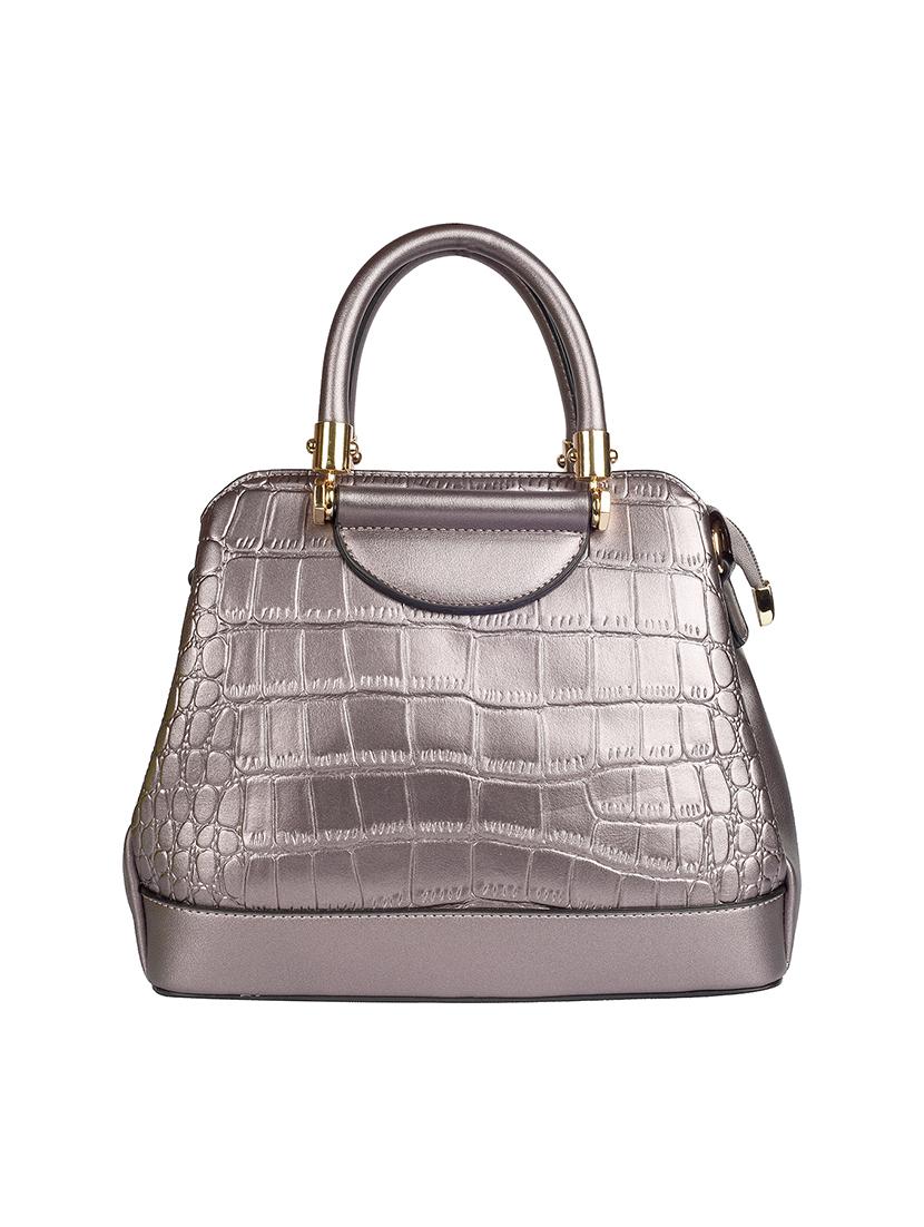 grey leather regular handbag - 17360619 - Zoom Image - 1