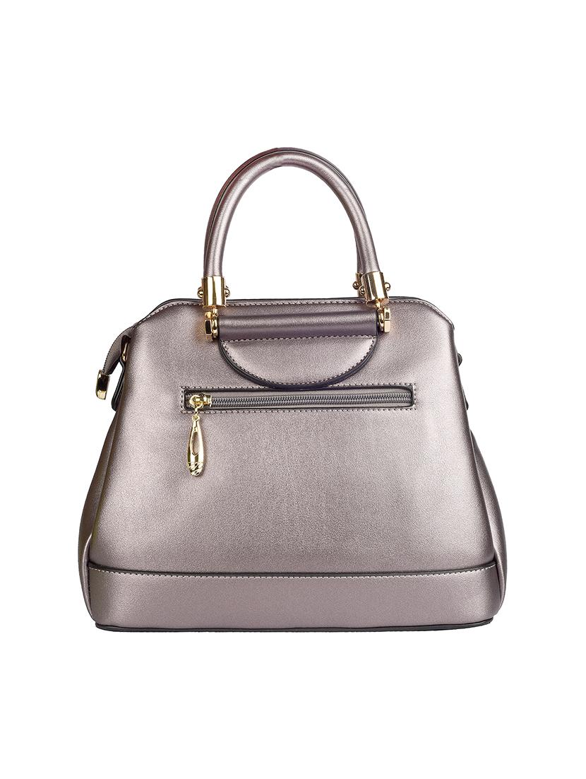 grey leather regular handbag - 17360619 - Zoom Image - 2