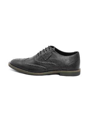 black leather laceup brouges - 17360732 - Standard Image - 3