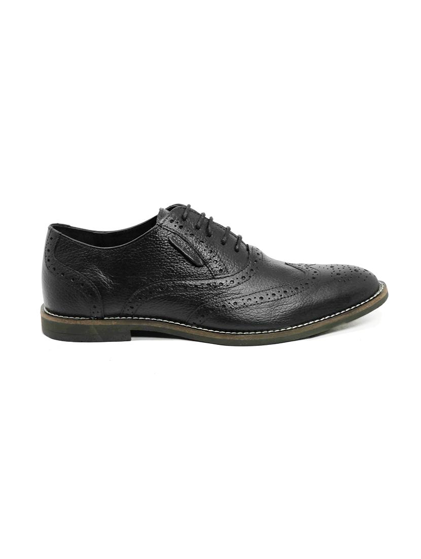 black leather laceup brouges - 17360732 - Zoom Image - 2