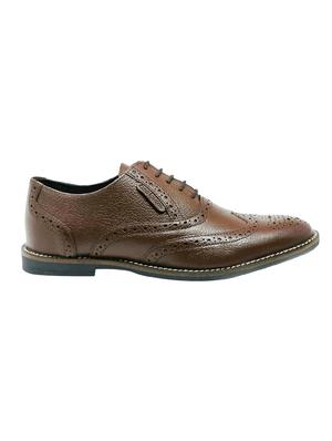 brown leather laceup brouges - 17360733 - Standard Image - 2