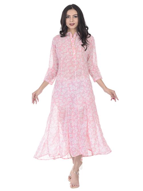 floral anarkali ethnic dress - 17360791 - Standard Image - 1