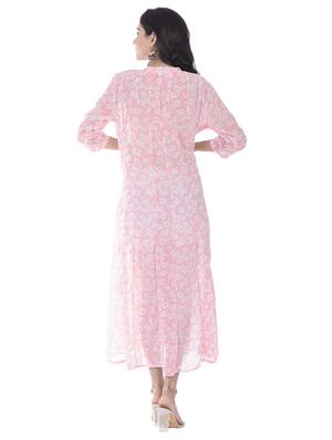 floral anarkali ethnic dress - 17360791 - Standard Image - 3